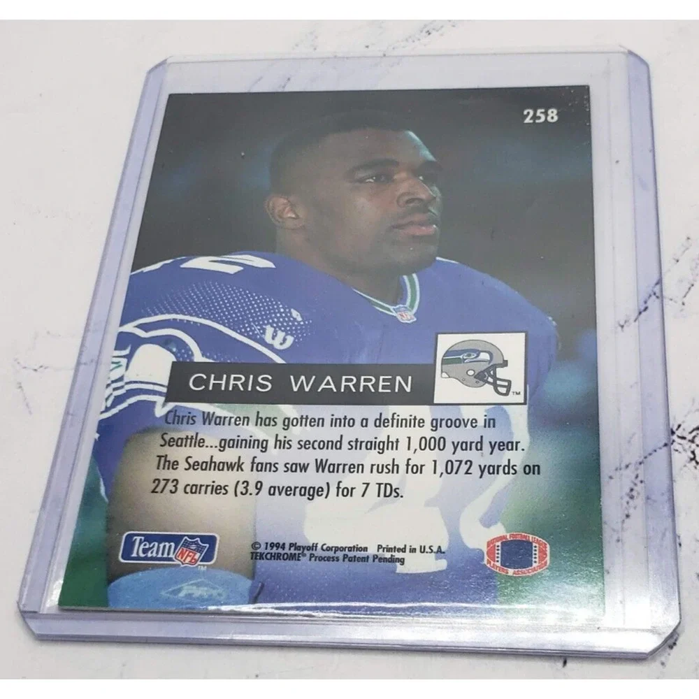1994 Playoff Ground Attack Chris Warren Seattle Seahawks #258